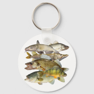 魚を釣る キーホルダー