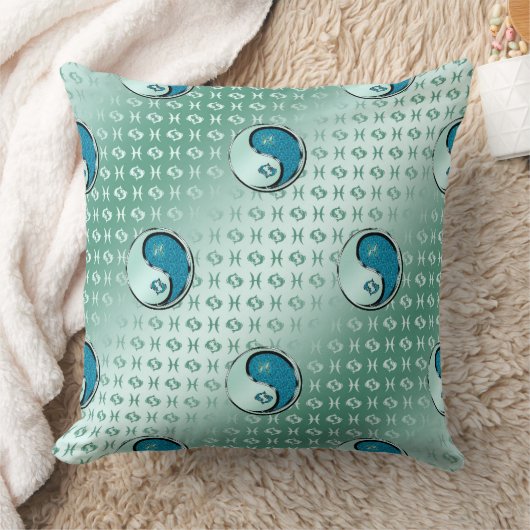 魚を釣る クッション (ブランケット)