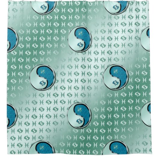 魚を釣る シャワーカーテン (正面)