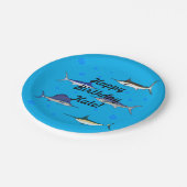 魚を釣る ペーパープレート (アングル)