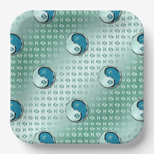 魚を釣る ペーパープレート (正面)