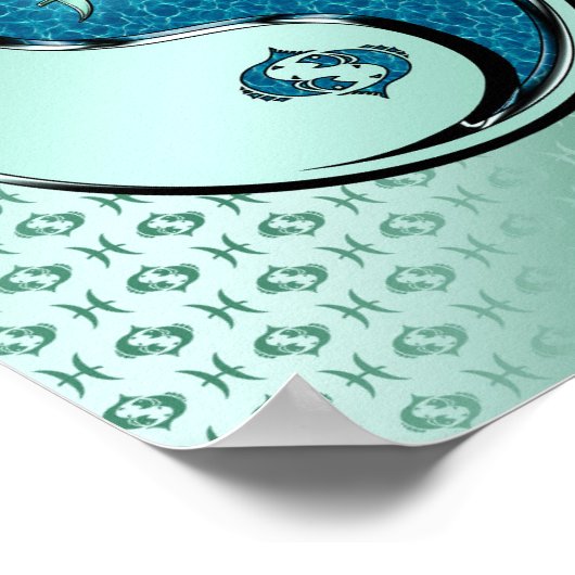 魚を釣る ポスター (角)