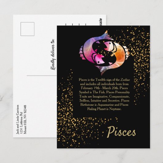 魚を釣る ポストカード (正面/裏面)