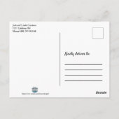 魚を釣る ポストカード (裏面)