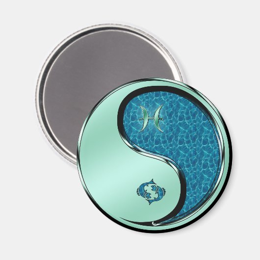 魚を釣る マグネット (正面/裏面)