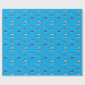 魚を釣る ラッピングペーパー (フラット)