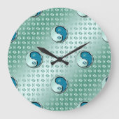 魚を釣る ラージ壁時計 (正面)