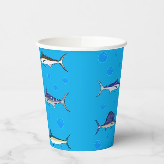 魚を釣る 紙コップ (左)