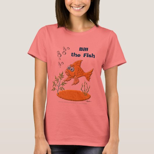 魚を釣る Tシャツ (正面)