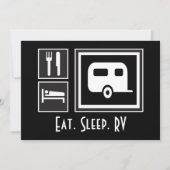 魚を食べ眠れ！招待されましたオンキャンピングトリップ 招待状 (正面)