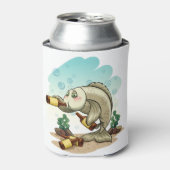 魚を飲む 缶クーラー (缶正面)