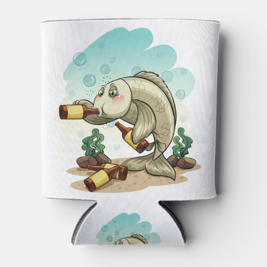 魚を飲む 缶クーラー (正面)