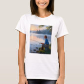 魚を…神は私が出来ると言ったから – キャンプTシャツ Tシャツ (正面)