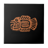魚アステカ タイル (正面)