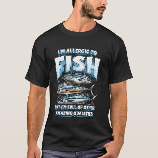 魚アレルギー Tシャツ (正面)