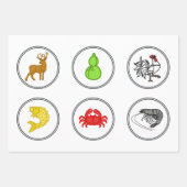 魚エビモダンガニサイコロゲーム賭けマット ラッピングペーパーシート (正面2)