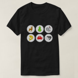 魚エビ蟹ベトナムサイコロゲームシャツ Tシャツ