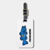 魚オクラホマ ラゲッジタグ (正面縦)