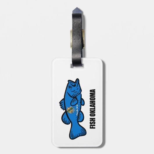 魚オクラホマ ラゲッジタグ (裏面縦)