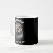 魚オッターの仕事の甘いオッター コーヒーマグカップ (正面左)