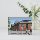 魚オークションホールはがき ポストカード (スタンド正面)