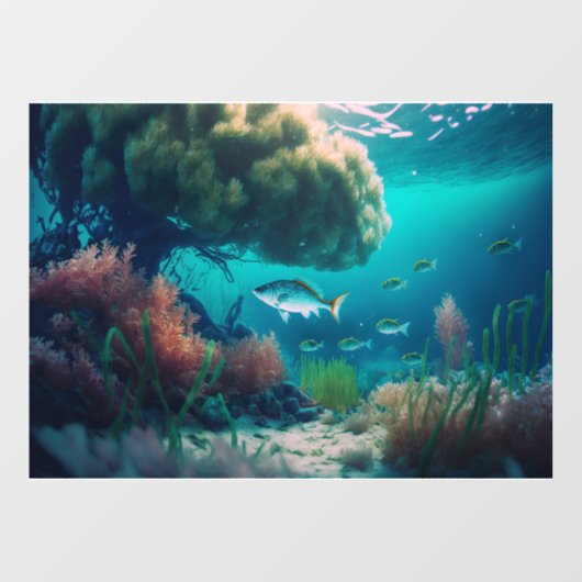 魚カスタマイズの海での生活 ウィンドウサイン (シート)