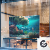 魚カスタマイズの海での生活 ウィンドウサイン (カフェ窓)