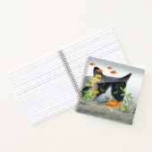 魚カスタムの水槽を覗く写真猫 ノートブック (内部)