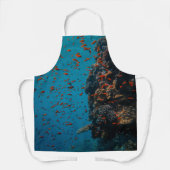 魚カラフルとサンゴ エプロン (正面)