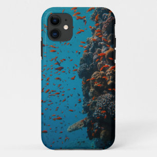 魚カラフルとサンゴ iPhone 11 ケース