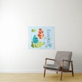 魚カラフルの泡立て タペストリー (インサイチュ(横))