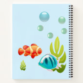 魚カラフルの泡立て ノートブック (裏面)