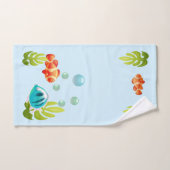 魚カラフルの泡立て バスタオルセット (ハンドタオル)