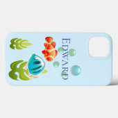 魚カラフルの泡立て Case-Mate iPhoneケース (裏面 (横))