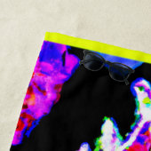 魚カラフルの絵画技買。今すぐ ビーチタオル (インサイチュ)