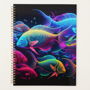 魚カラフルの背 プランナー手帳