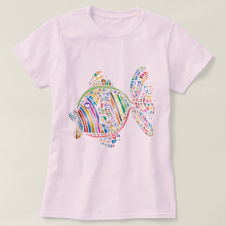 魚カラフルのTシャツ Tシャツ