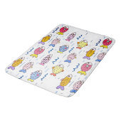 魚カラフル学校 バスマット (アングル)