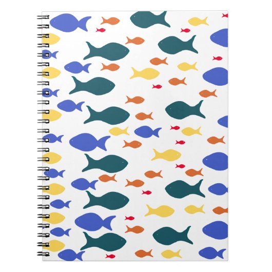 魚カラフル手帳 ノートブック (正面)