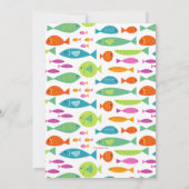 魚カラフル招待状 招待状 (裏面)