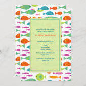 魚カラフル招待状 招待状 (正面/裏面)