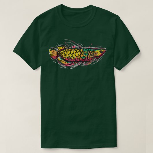 魚カラフル水族館 Tシャツ (デザイン正面)