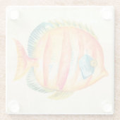 魚カラフル水槽 ガラスコースター (裏面)