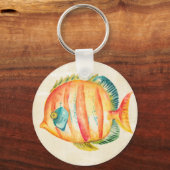 魚カラフル水槽 キーホルダー (正面)