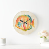 魚カラフル水槽 ラージ壁時計 (ホーム)