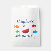 魚カラフル誕生日 フェイバーバッグ (正面)