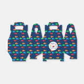 魚カラフル誕生日 フェイバーボックス (折り畳みなし)