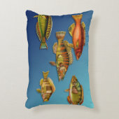 魚カラフル アクセントクッション (正面(垂直))