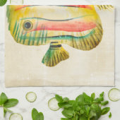 魚カラフル キッチンタオル (折り畳み)