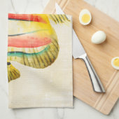 魚カラフル キッチンタオル (四つ折り)